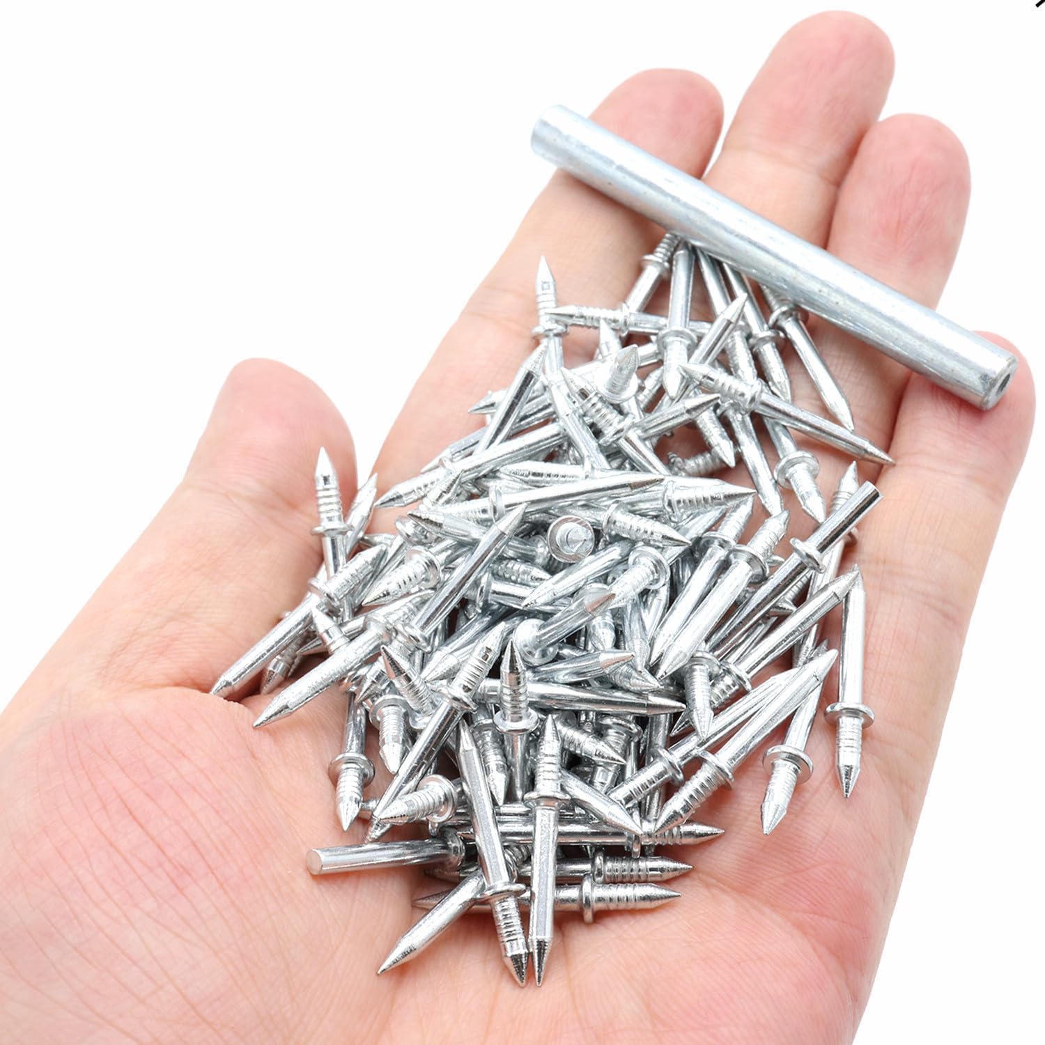 Double-Head Skirting Thread Seamless Nail