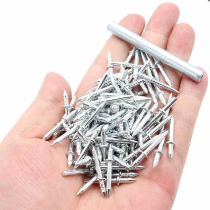 Double-Head Skirting Thread Seamless Nail