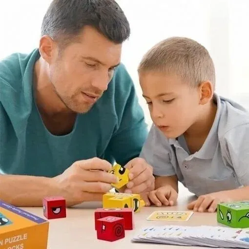 Ch'ri's🎁2024 Parent-child Interactive Games Face-Changing Magic Cube