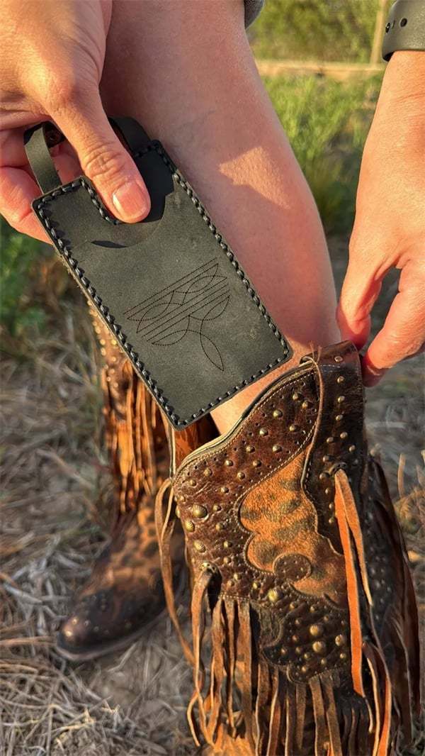 ✨Western Boot Wallet with Snap Strap
