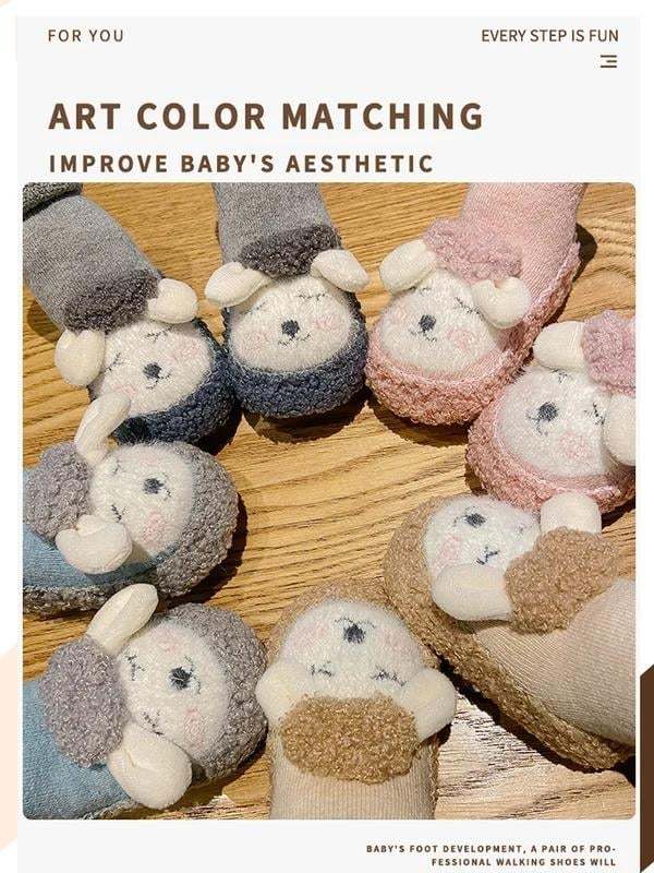 🎁Baby Cartoon Plush Cotton Toddler Shoes