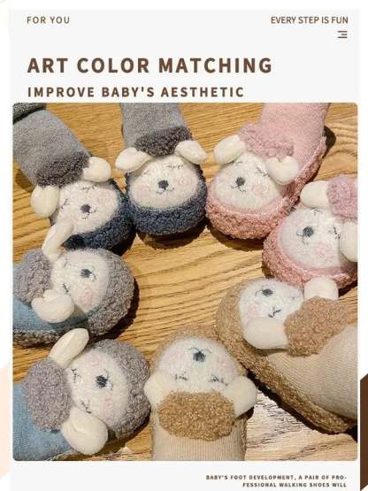 🎁Baby Cartoon Plush Cotton Toddler Shoes