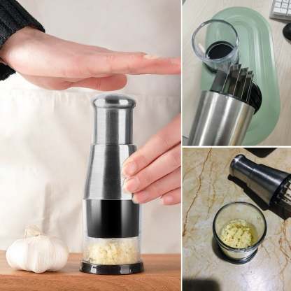 🥳🥳🥳SUMMER Hot Sale 48% OFF-Pressed Garlic Chopper(🔥Order now and get a free roll garlic peeling machine🔥)