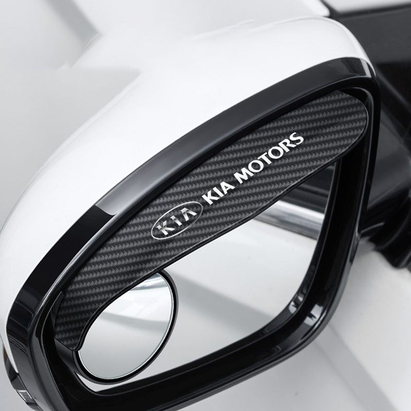 🔥Hot Selling🔥 Car Rear View Mirror Small Round Mirror Rain Eyebrow (2PCS)
