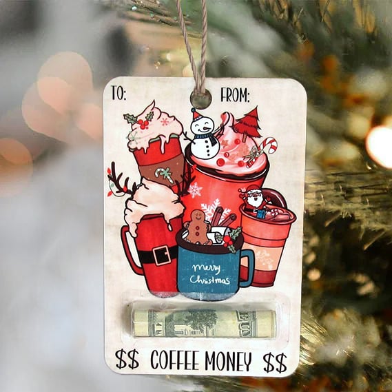 🎅💸 Christmas Hot Sale 70% Off - Handcrafted Wooden Money Holders Gift