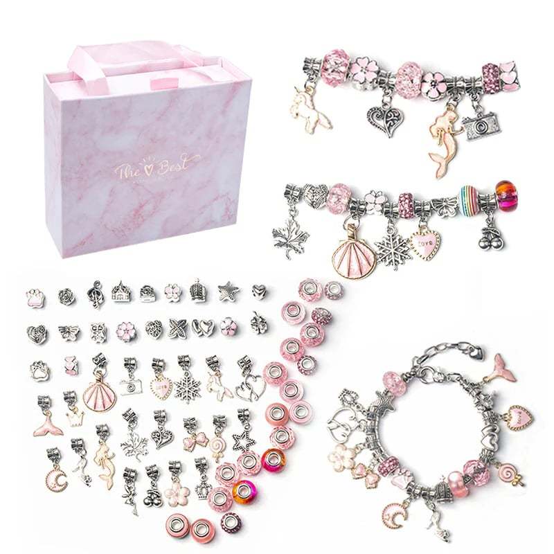 🎁Best Christmas Gifts 🔥Charm Bracelet Jewerly Making Kit