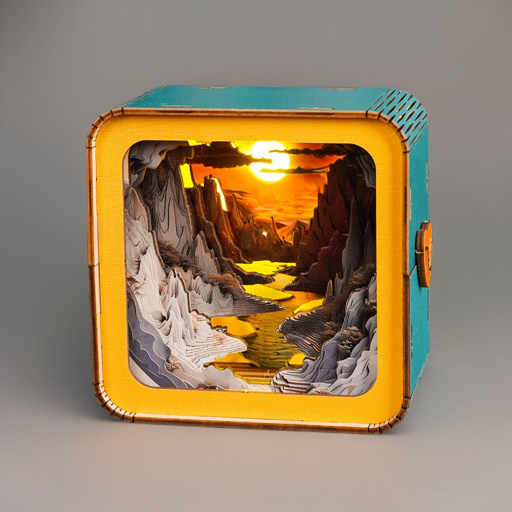 🎄Christmas Gift🎁 3D Wooden Puzzle Night Light