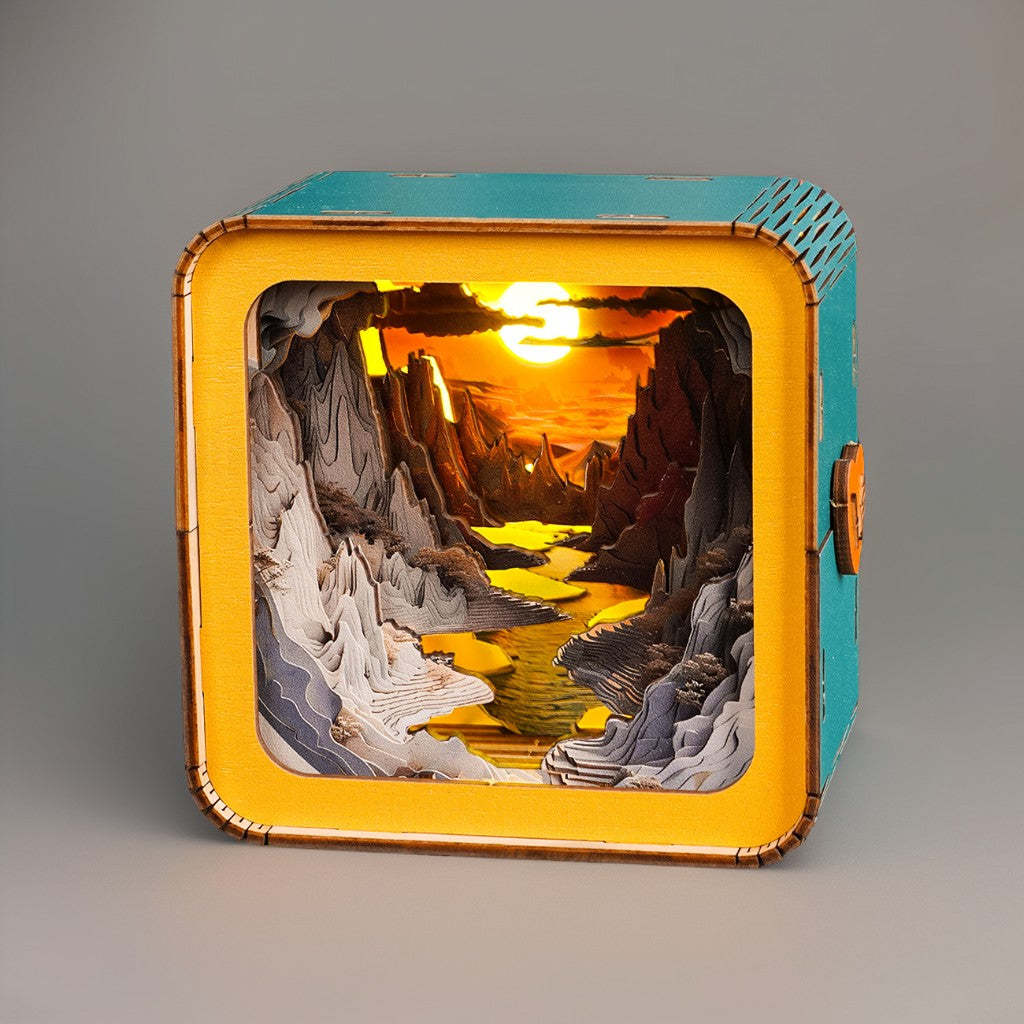 🎄Christmas Gift🎁 3D Wooden Puzzle Night Light