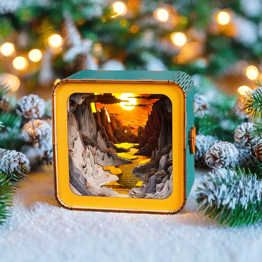 🎄Christmas Gift🎁 3D Wooden Puzzle Night Light