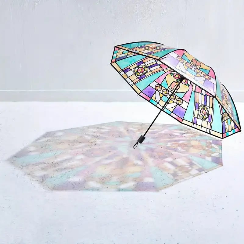 🔥Hot Sale 49% OFF -Vintage Stained Automatic Umbrella