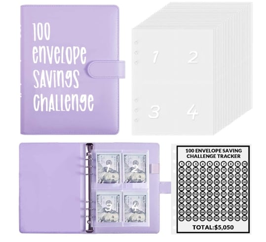 ✉️100 Envelope Challenge Binder
