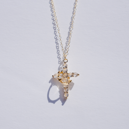 Crown Cross Faith Necklace