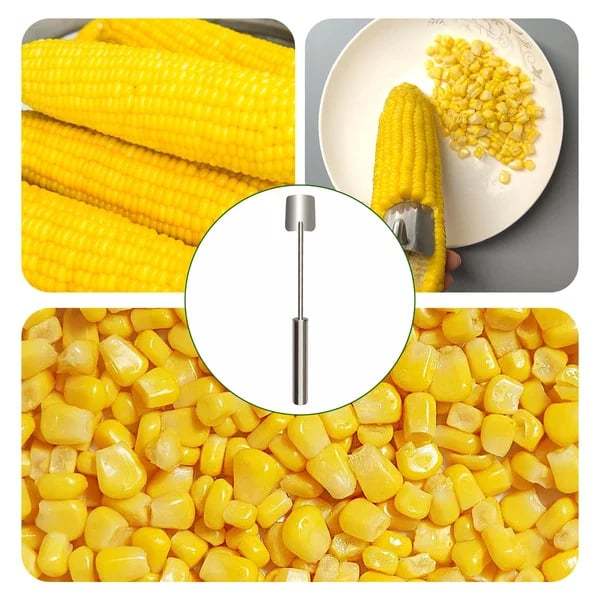 2024 NEW Long Handle Stainless Steel Corn Stripping Tool