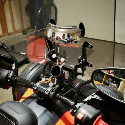 Wide angle parabolic mirror Be aware of the road