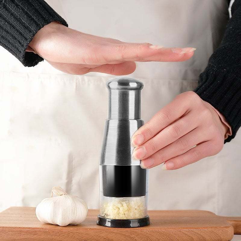 🥳🥳🥳SUMMER Hot Sale 48% OFF-Pressed Garlic Chopper(🔥Order now and get a free roll garlic peeling machine🔥)
