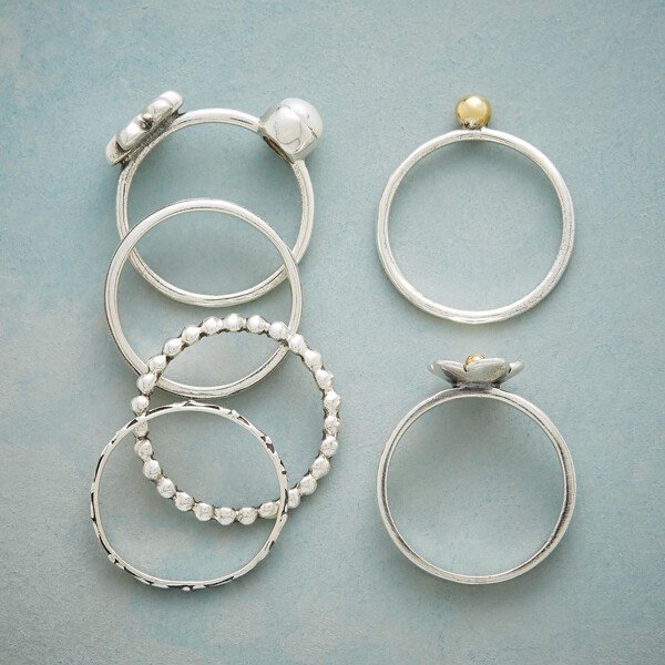 925 Sterling Silver Flower Pearl Set Ring