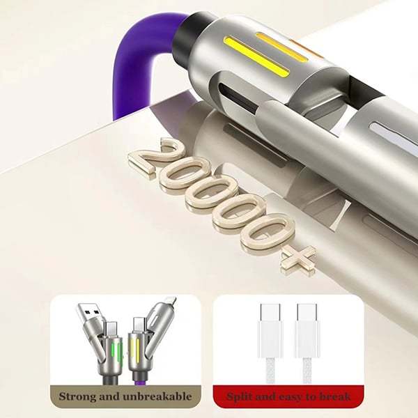 📲240W⚡ 4-in-1 USB Cable -⚡Buy More Save More⚡