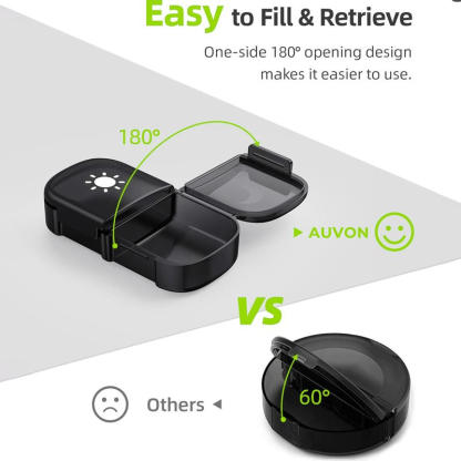 Portable Travel Pill Organizer,7-Day Pill Box