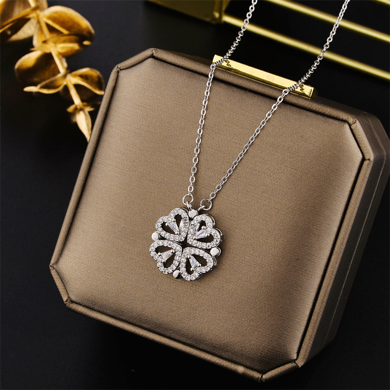 [🔥2024 NEW SALE] Heart Four-Leaf Clover Necklace