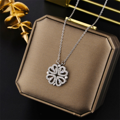 [🔥2024 NEW SALE] Heart Four-Leaf Clover Necklace