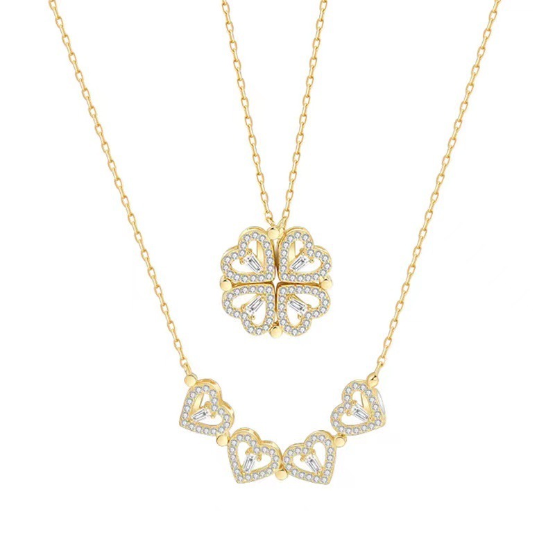 [🔥2024 NEW SALE] Heart Four-Leaf Clover Necklace