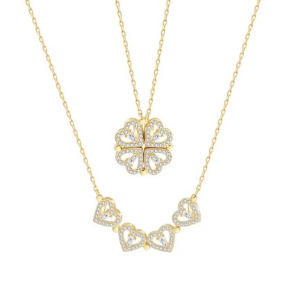 [🔥2024 NEW SALE] Heart Four-Leaf Clover Necklace