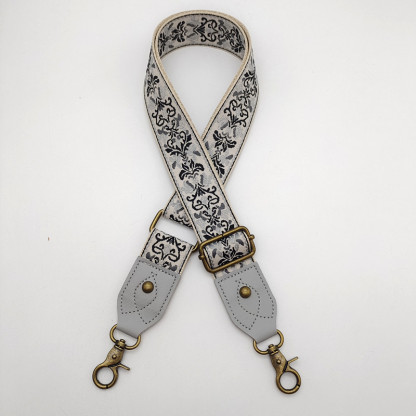 Retro ethnic style bag with wide shoulder straps