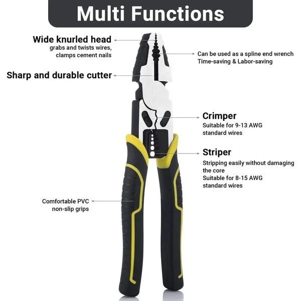 (🔥HOT SALE NOW 49% OFF) - 4-in-1 Lineman Plier