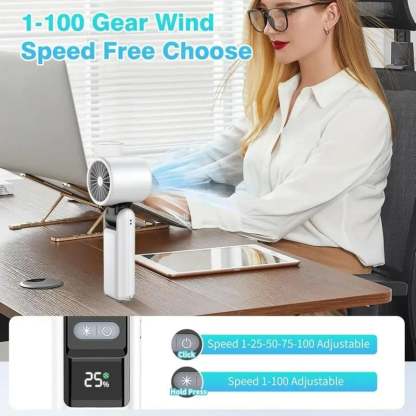 🌞Summer Hot Sale 49% OFF - Multifunction Portable Handheld Turbo Ice-Cooling Fan