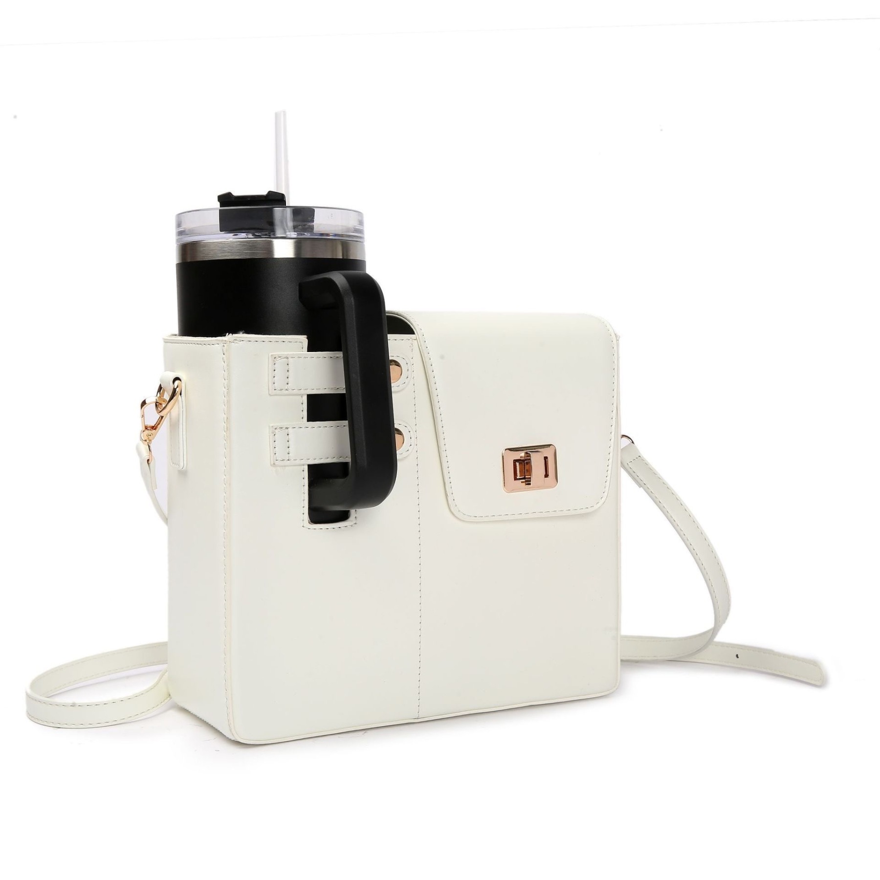 🔥2025 New Year Promotion - Portable Crossbody Water Cup Storage Bag
