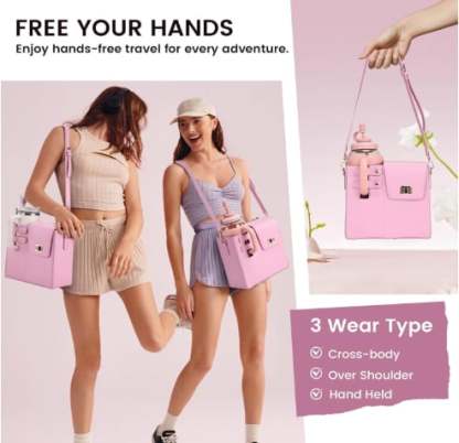 🔥2025 New Year Promotion - Portable Crossbody Water Cup Storage Bag