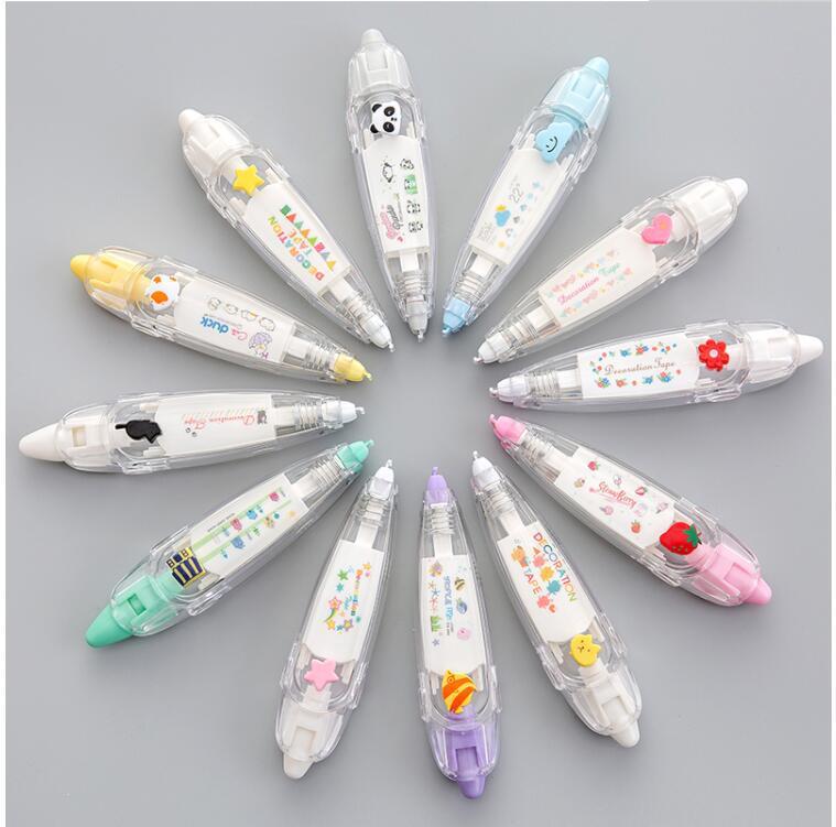 DIY Cute Animals Press Type Decorative Pen