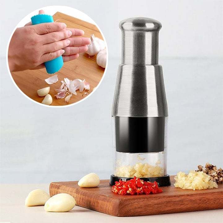 🥳🥳🥳SUMMER Hot Sale 48% OFF-Pressed Garlic Chopper(🔥Order now and get a free roll garlic peeling machine🔥)