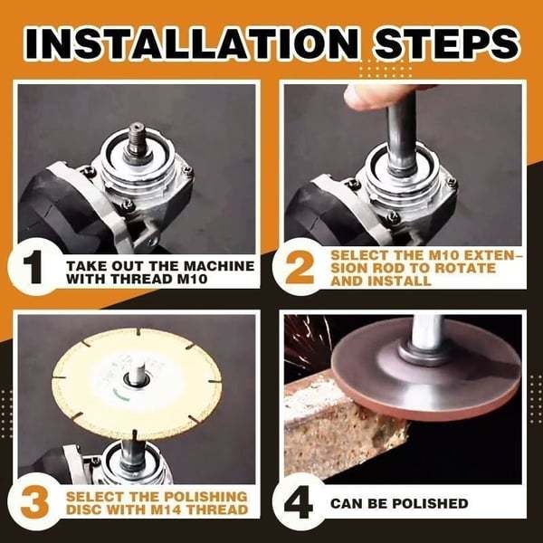 (🔥Hot Sale 49% OFF) Angle Grinder Extension Connecting Rod