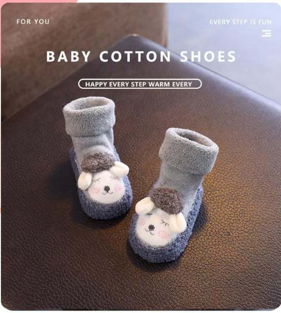 🎁Baby Cartoon Plush Cotton Toddler Shoes