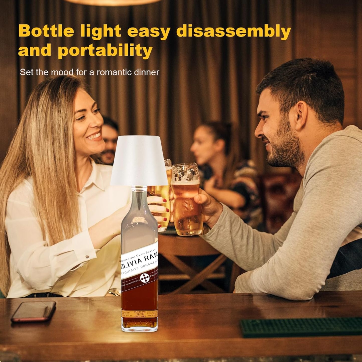 🔥Hot Sale 49% OFF -Wireless Bottle Lamp