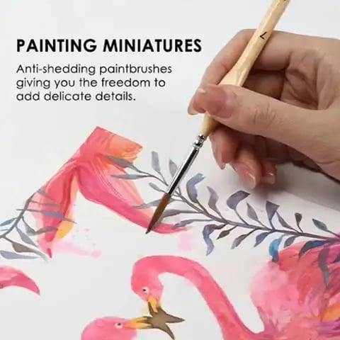 🎁11 Pcs Miniature Detail Paint Brush Set