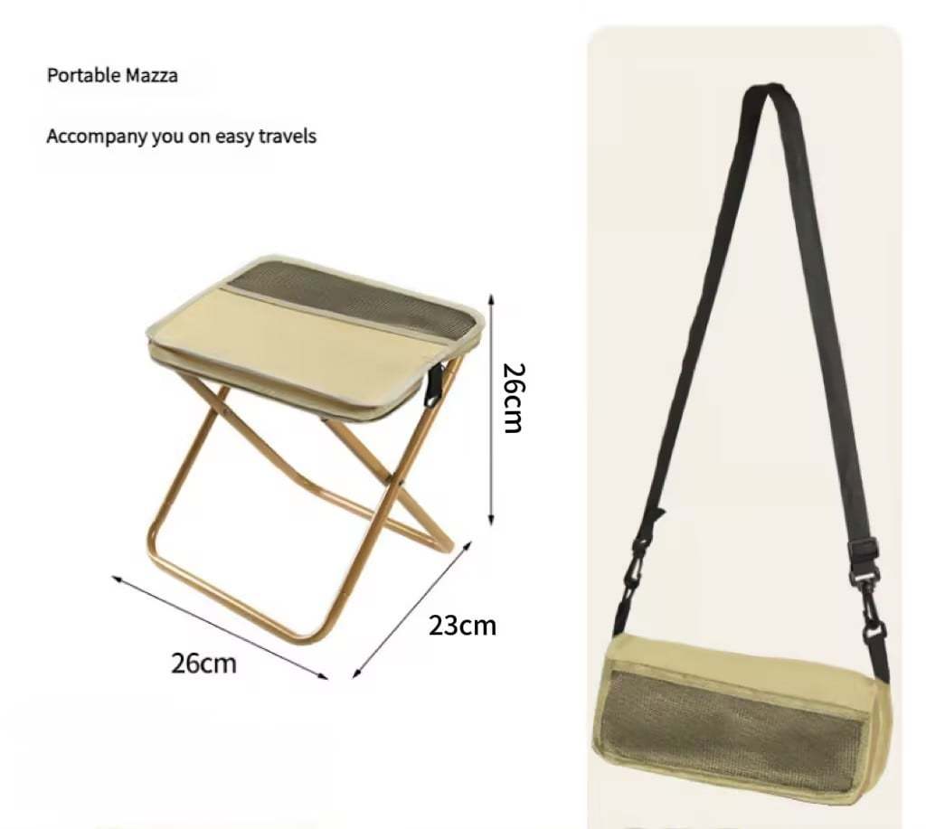 HOT SALE🔥 Portable Stool for Mountaineering and Hiking, Foldable Stool with Carrying Bag