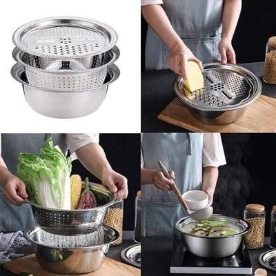 🎁 2025 New Year Sale 50% OFF 🔥 Germany Multifunctional Stainless Steel Basin