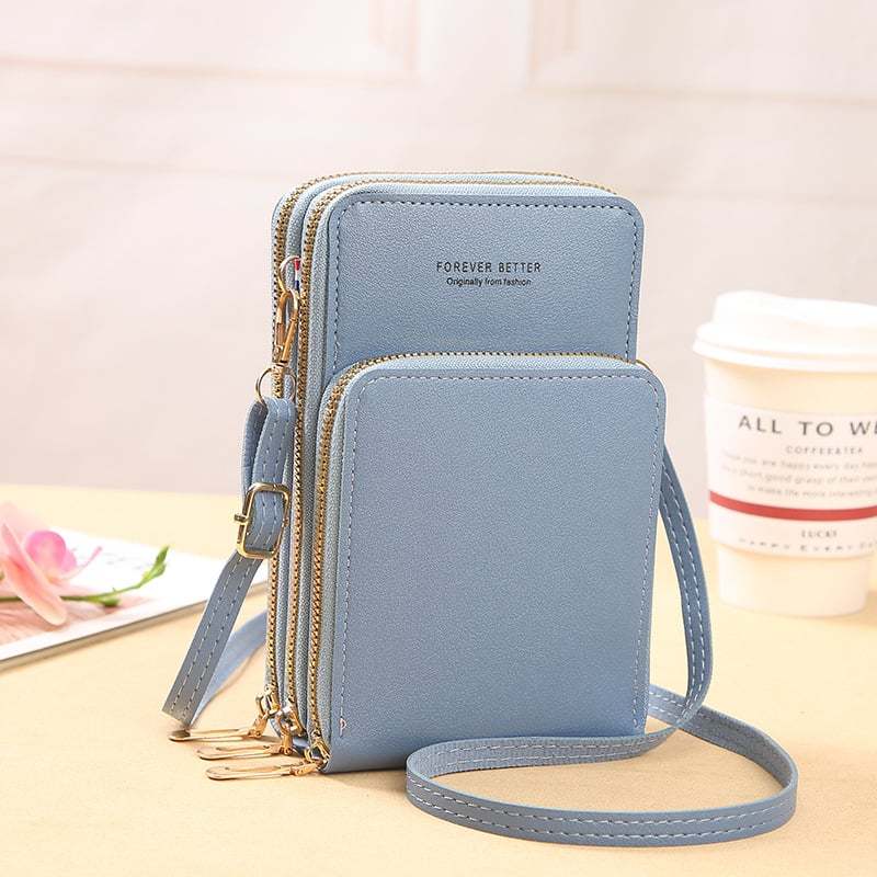 Leather Small Crossbody Bag/Mini Messenger Shoulder Handbag