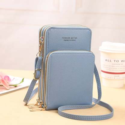Leather Small Crossbody Bag/Mini Messenger Shoulder Handbag