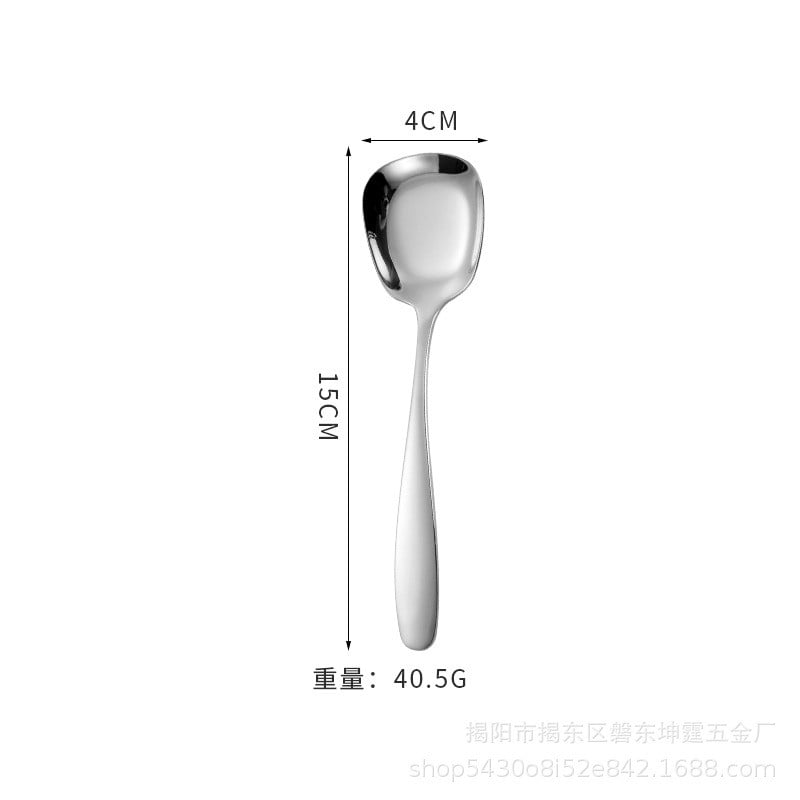 Square Head Stainless Steel Spoons