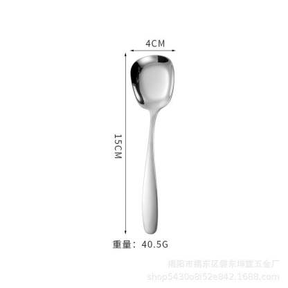 Square Head Stainless Steel Spoons