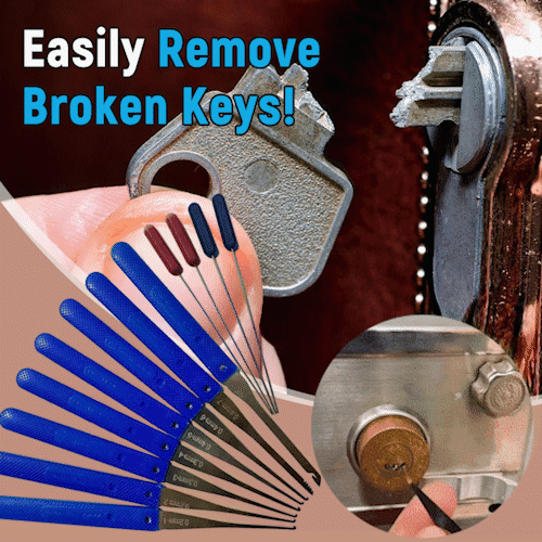 👍12 pc Broken Key Extractor and Removal Tool Set - Fix jammed locks a