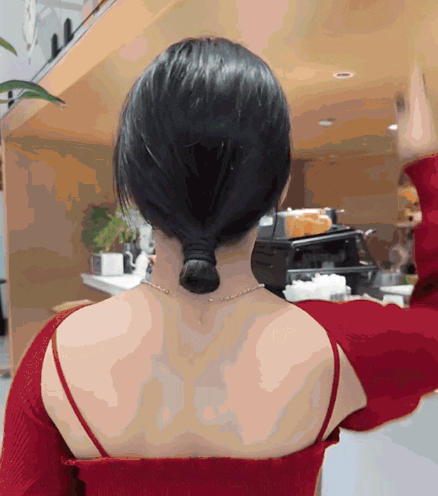 Real Hair Bun Wig