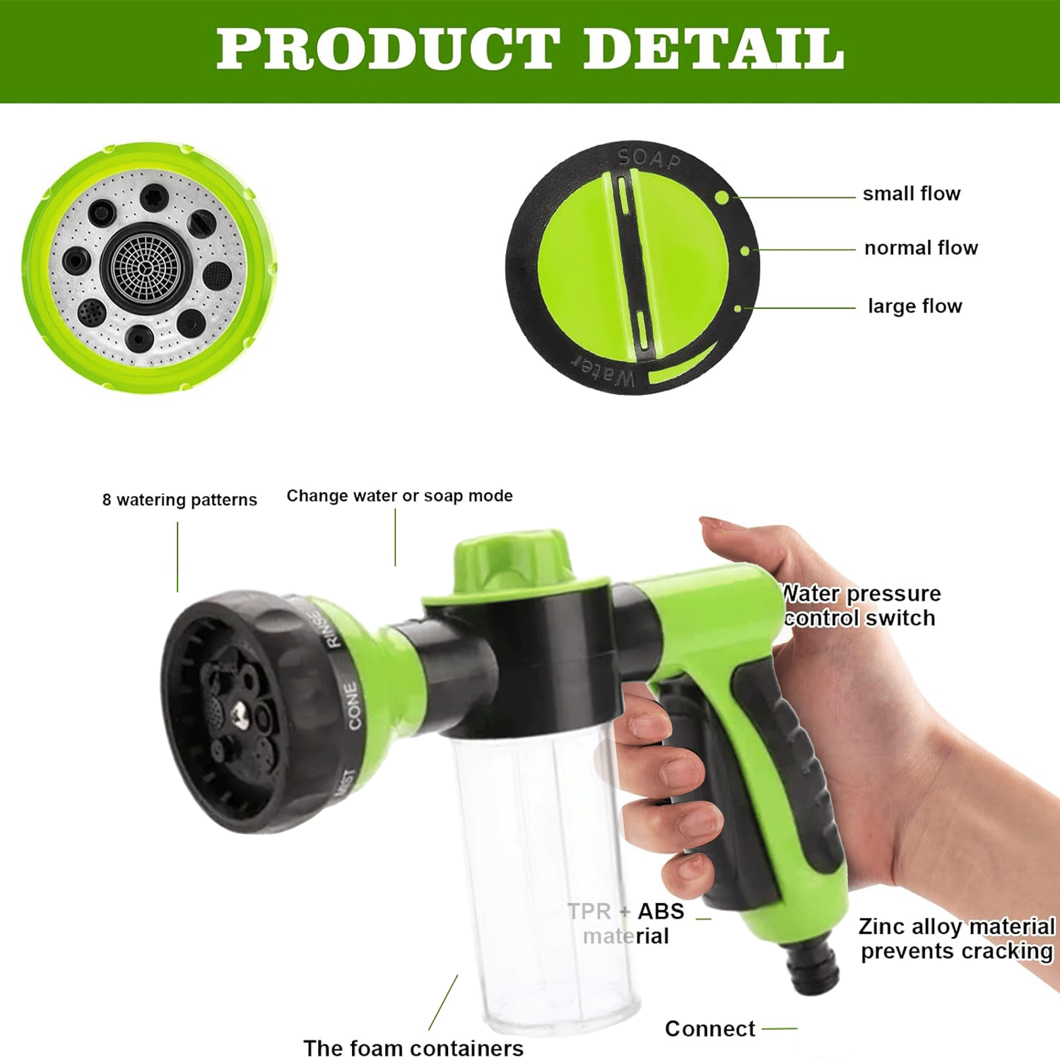💦HOT SALE - 🚿Hose Nozzle Foam Sprayer