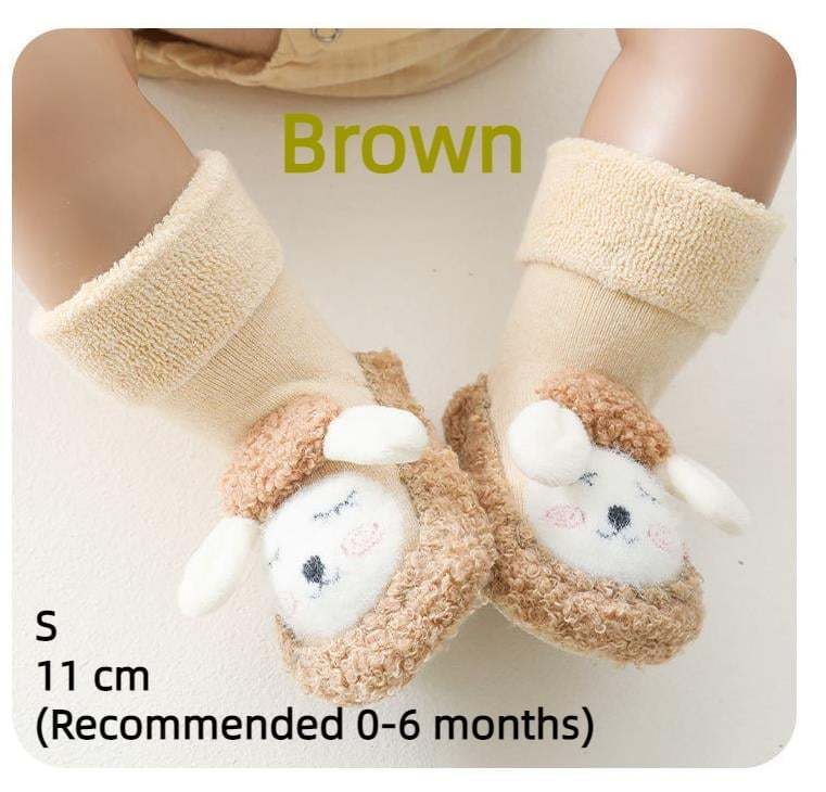 🎁Baby Cartoon Plush Cotton Toddler Shoes