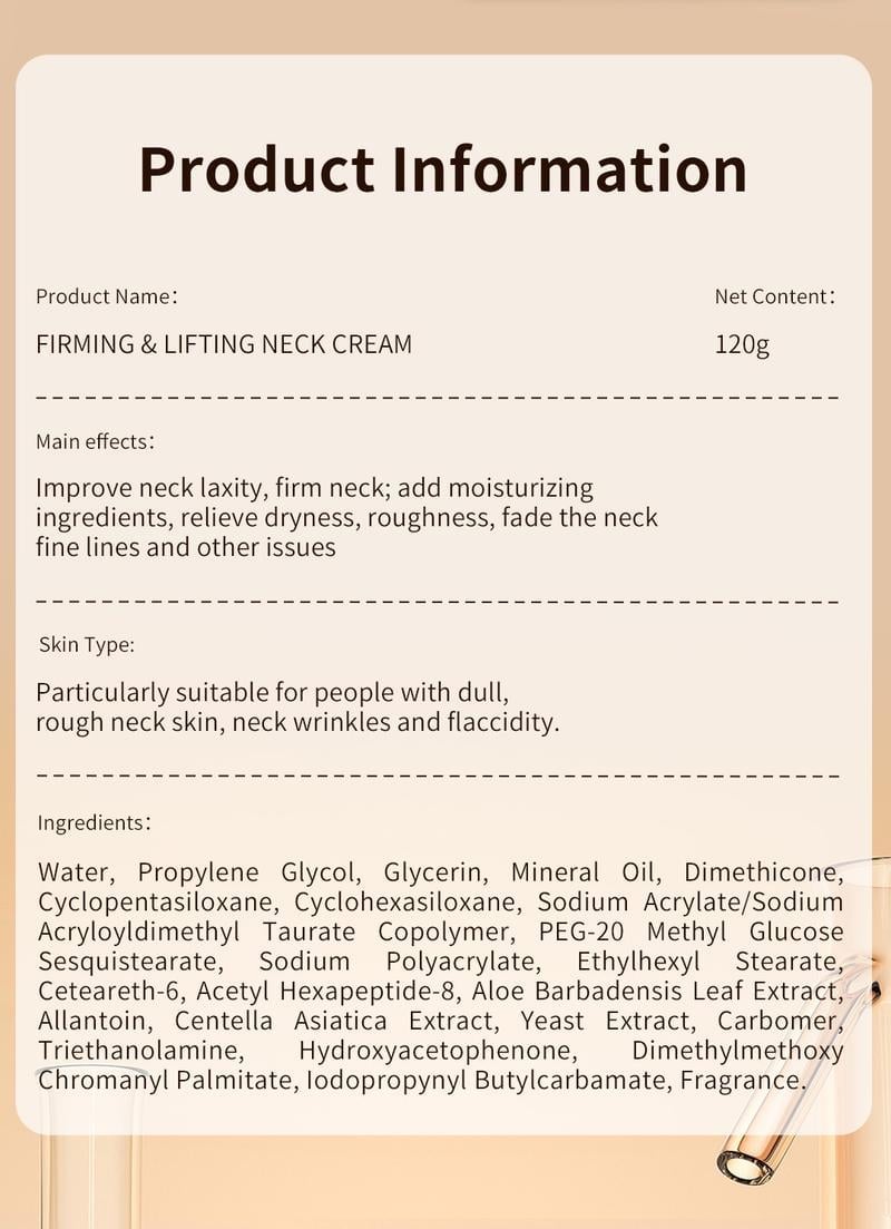 Hot Sale 49% OFF - Neck Firming Cream