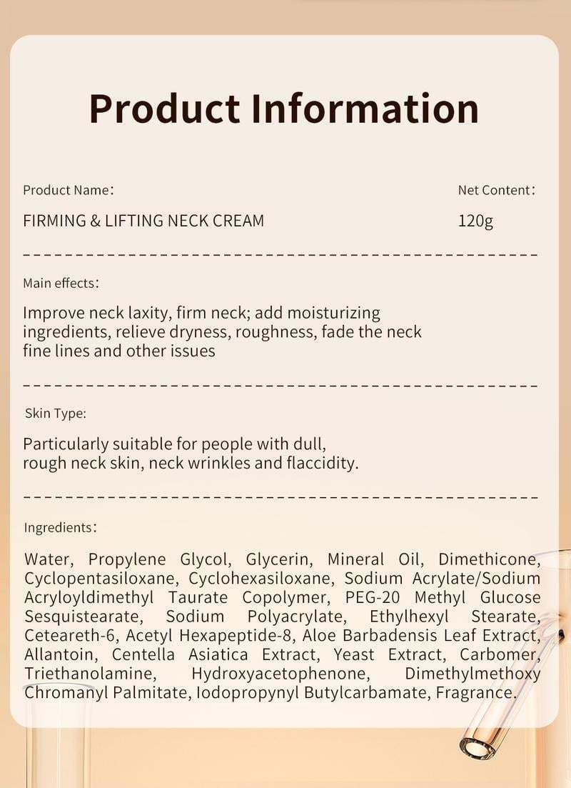 Hot Sale 49% OFF - Neck Firming Cream