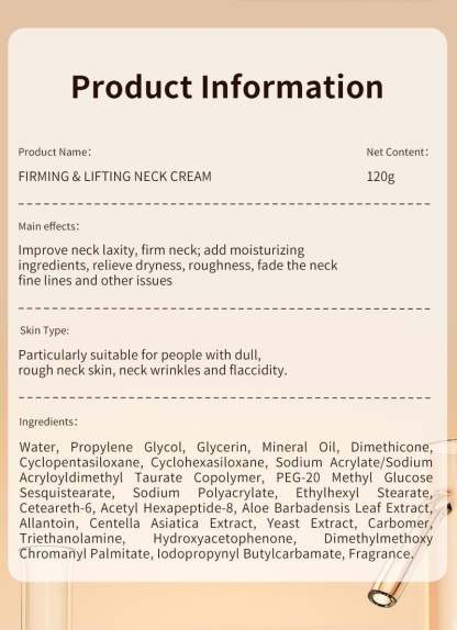 Hot Sale 49% OFF - Neck Firming Cream